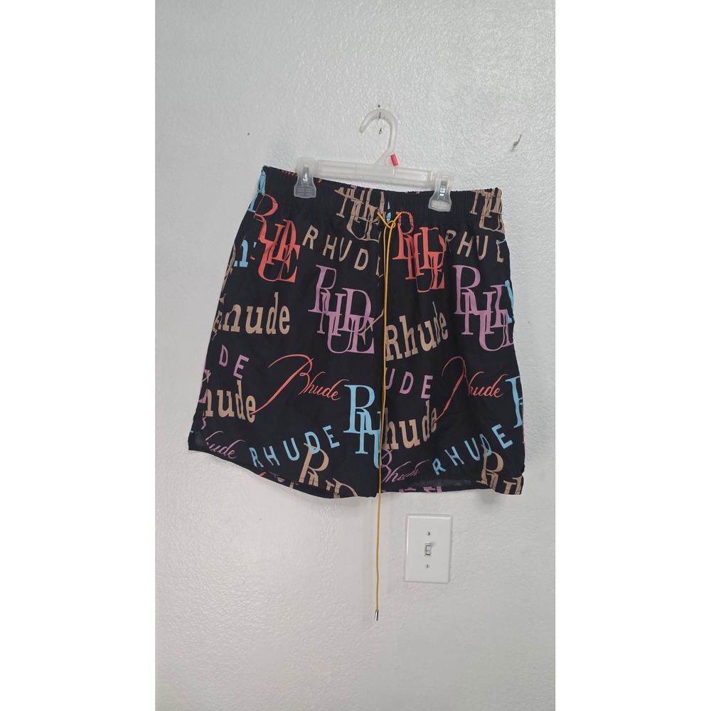 Rhude Swim Shorts Men Large Black Excellent